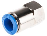 qsf-38-12-b Festo QS Series Straight Threaded Adaptor, G 3/8 Female to Push In 12 mm, Threaded-to-Tube Connection Style, 153030