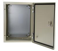 775-5316 RS PRO Steel Wall Box, IP66, 400 mm x 300 mm x 210mm