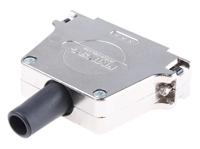 fmk5g-k201-1731110059 FCT from Molex FMK Series Die Cast Zinc D Sub Backshell, 50 Way, Strain Relief