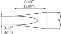 sfp-ch30 Metcal SxP 3 mm Chisel Soldering Iron Tip for use with MFR-H1-SC2