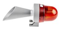 42412075 Werma 424 Series Red Horn Beacon, 24 V ac/dc, IP65, Wall Mount, 98dB at 1 Metre