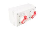 6711627 Scame IP44 Red Surface Mount Socket, Rated At 16A, 346 → 415 V