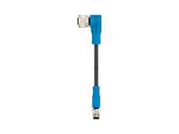 t4052118004-001 TE Connectivity Male 4 way M8 to Female 4 way M12 Sensor Actuator Cable, 500 mm