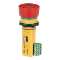 2tla030054r0100-inca-1 ABB Twist Release Emergency Stop Push Button, Panel Mount, 22.5mm Cutout, 2NC
