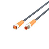 evc445 ifm electronic Male 3 way M8 to Female 3 way M8 Communication Cable, 0.9 mm