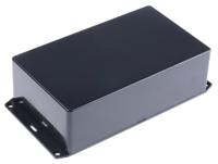 1591esflbk Hammond 1591 Series Black ABS Enclosure, IP54, Flanged, Black Lid, 191 x 110 x 57mm