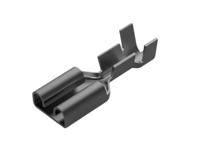 42281-2 TE Connectivity FASTIN-FASTON 250 Black Uninsulated Receptacle Spade Connector, Quick Disconnect Receptacle, 6.35 x