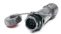 304-730 RS PRO Industrial Circular Connector, 4 Contacts, In-Line, SY13 Connector, Socket, Male, IP67, SY13 Series