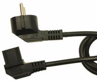 279-6310 RS PRO Right Angle CEE 7/7 Plug to Right Angle IEC C13 Socket Power Cord, 2.5m