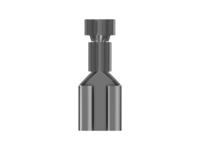 160917-2 TE Connectivity FASTIN-FASTON 250 Black Uninsulated Receptacle Spade Connector, Quick Disconnect Receptacle, 6.35 x