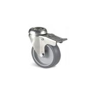 jp3od125-325l Guitel Hervieu Braked Swivel Castor Wheel, 80kg Capacity, 125mm Wheel