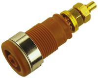 972354105 Hirschmann Test & Measurement Brown Female Banana Socket, 4 mm Connector, Solder Termination, 32A, 1000V ac/dc, Gold