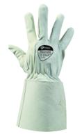 re-pronb-10 Polyco Healthline Leather, 1 Gloves Work Gloves, Size 10
