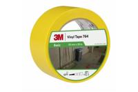 764 3M  Yellow PVC 33m Lane Marking Tape, 0.13mm Thickness