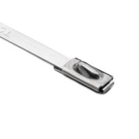 111-93059-mbt5s-ss316-ml HellermannTyton Cable Tie, Roller Ball, 127mm x 4.6 mm, Metallic 316 Stainless Steel, Pk-100