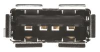 1734366-1 TE Connectivity Straight, Through Hole, Socket- Single Port Type A USB Connector