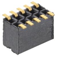 fle-105-01-g-dv Samtec FLE Series Straight Surface Mount PCB Socket, 10-Contact, 2-Row, 1.27mm Pitch, SMT Termination