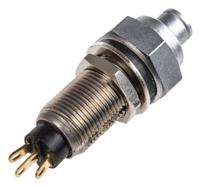 171725222 EOZ Push Button Switch, Momentary, Panel Mount, 10mm Cutout, SPST, 12 - 220V ac, IP67