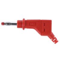 669328-22 Staubli Red Male Banana Plug, 4 mm Connector, Screw Termination, 32A, 600V, Nickel Plating