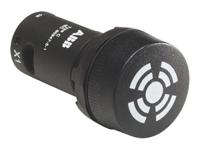 1sfa619600r6306-cb1-630b ABB, Compact, Panel Mount Black LED Buzzer, 22mm Cutout, IP66, IP67, IP69K, Round, 24V ac/dc