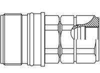 qhpa54-g4x4-c Parker Steel Female Hydraulic Quick Connect Coupling, BSP 1/2 Female