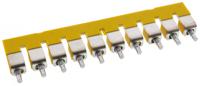 1052460000 Weidmuller WQV Series Jumper Bar for Use with DIN Rail Terminal Blocks, 63A