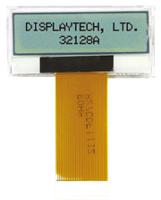 32128a-fc-bw-3 Displaytech 32128A-FC-BW-3 Graphic LCD Display, White on Black, Transflective