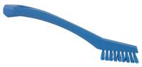 44013 Vikan Extra Hard Bristle Blue Scrubbing Brush, 15mm bristle length, PET bristle material