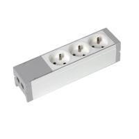 0-734-00 Legrand NF Socket 3 Gang Trailing Socket, No, 16A