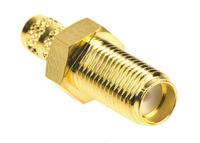 rsma6411a1-3gt50g-1-50 Amphenol RF, Jack Panel Mount SMA Connector, 50Ω, Crimp Termination, Straight Body