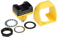 stbvp6q5 Banner 1 Button Self-Checking Optical Touch Buttons, Black, Yellow, STB Series