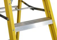 553-832 RS PRO Fibreglass 6 steps Step Ladder, 1.6m platform height