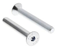 822-9268 RS PRO Bright Zinc Plated Steel Hex Socket Countersunk Screw, DIN 7991, M8 x 60mm