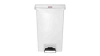 1883557 Rubbermaid Commercial Products Slim Jim 50L White Pedal Resin Waste Bin