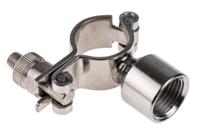 265-4889 RS PRO Stainless Steel Silver Hinged Pipe Clamp, 1/2 in BSP