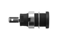seb-7077-ni-sw Schutzinger Black Female Banana Socket, 4 mm Connector, 24A, 1000V, Nickel Plating