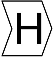 901-10589-909-3121-pvc HellermannTyton HGDC Slide On Cable Markers, Black on White, Pre-printed "H", 2 → 5mm Cable, 901-10589