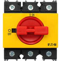 045845-p3-63ivs-rt Eaton 3 Pole Panel Mount Isolator Switch - 63A Maximum Current, 30kW Power Rating, IP30 (Front)