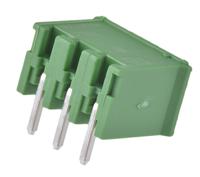284512-3 TE Connectivity, 3.5mm Pitch, Buchanan, 3 Way, Right Angle, Pluggable Terminal Block, Header, Through Hole, Solder