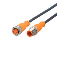 evc493 ifm electronic Male 3 way M12 to Female 5 way M12 Communication Cable, 10 m