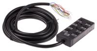 877-1224 RS PRO Sensor Box, M12, 5m cable, 5 way, 8 port