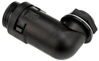 bvwv-m207 PMA 90° Elbow, Cable Conduit Fitting, 17mm Nominal Size, M20, PA 6, Black IP68 rating