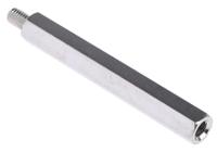 806-6660 RS PRO Standoff, M5 x M5 Thread, 60mm Body, Brass, Male/Female, 8mm Stud