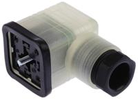 935980205-rs-gdml-2011-led-24-schwarz Hirschmann GDML 2P+E DIN 43650 A, Female Solenoid Valve Connector with Indicator Light, 24 V dc Voltage