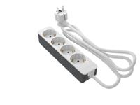 222-2595 RS PRO 5m 4 Socket Schuko Socket, 250 V, IP20