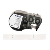 m4-206-ro-427 Brady B-427 on Black on White, Transparent Label, 12.70 mm Width, 12.70mm Label Width