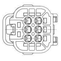 2822346-1 TE Connectivity, Econoseal J 070 Mk II+ Automotive Connector Plug Black 6 Way, Plug In Termination