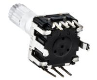 dpl12sv2424a25k3 TE Connectivity 24 Pulse Incremental Mechanical Rotary Encoder with a 6.8 mm Knurl Shaft (Not Indexed), Through Hole
