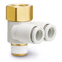 kq2zf12-04as SMC KQ2ZF Series Female Elbow, 12 mm to R 1/2, Tube-to-Tube Connection Style, KQ2ZF12-04AS