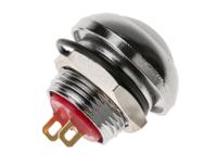 891-9845 RS PRO Miniature Push Button Switch, Momentary, Panel Mount, 13.6mm Cutout, SPST, 250 V ac @ 200 mA, 50 V dc @ 200 mA,